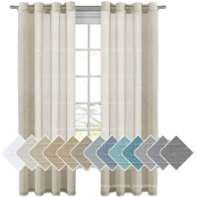 Natural Linen Curtains Rich Linen Blended Sheer Drapes